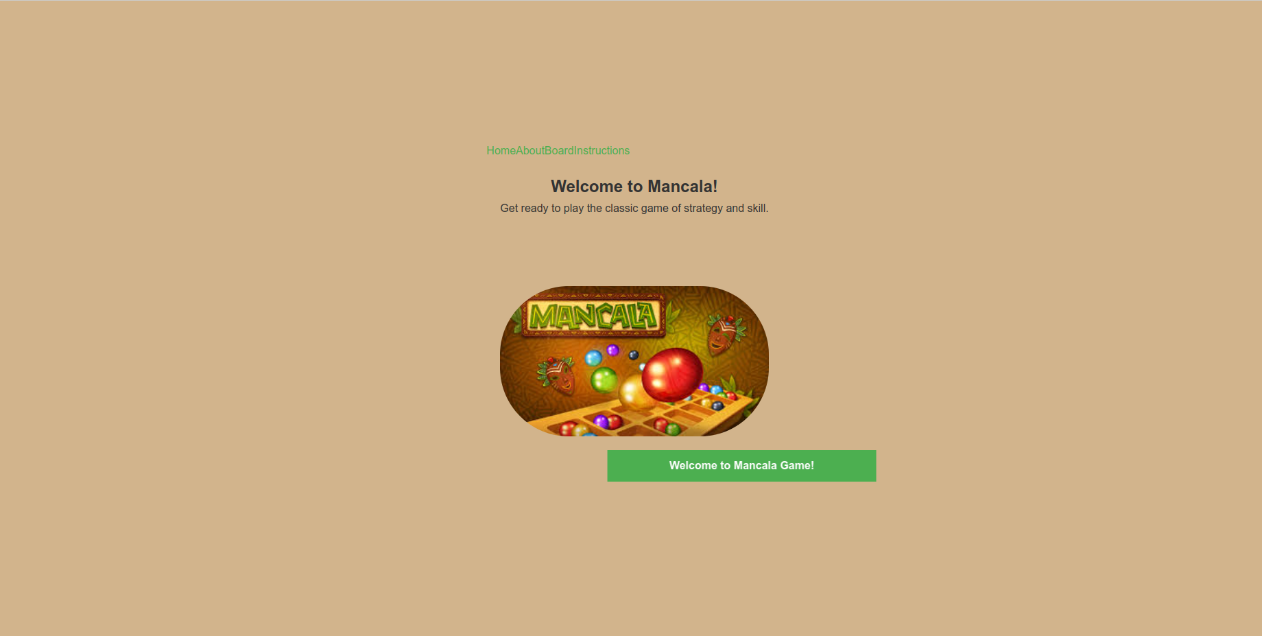React Mancala Game